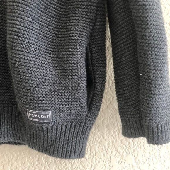 Zara Zipped Sweater Grey Toddler 18-24 Months - Picture 4 of 5